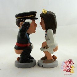 Caganers Kings Felip and Leticia