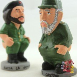 Caganers Fidel Castro and Che Guevara