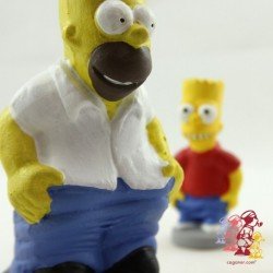 Caganers Homer and Bart Simpson