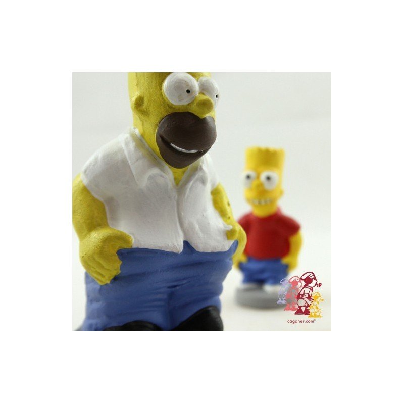 Caganers Homer y Bart Simpson